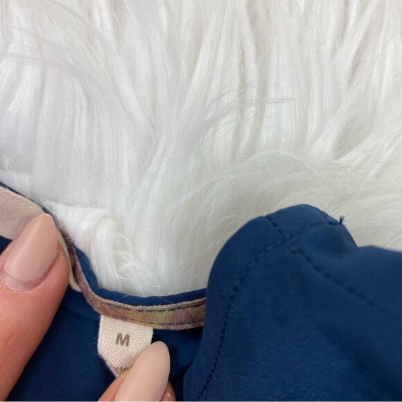 Soft Surroundings Women's Go Lively Travel Tee Drape Tunic Blue Size M 2DW78 - Picture 6 of 8